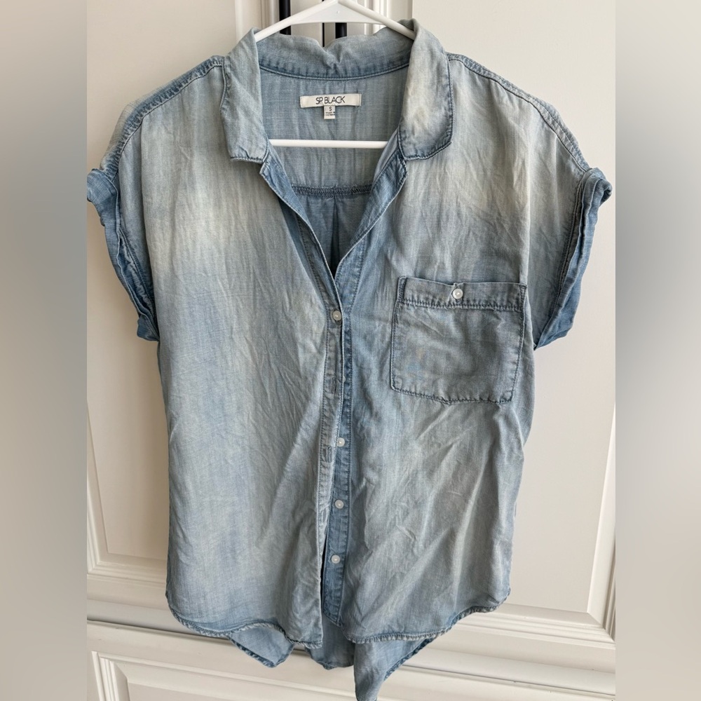 Denim Short Sleeve Shirt